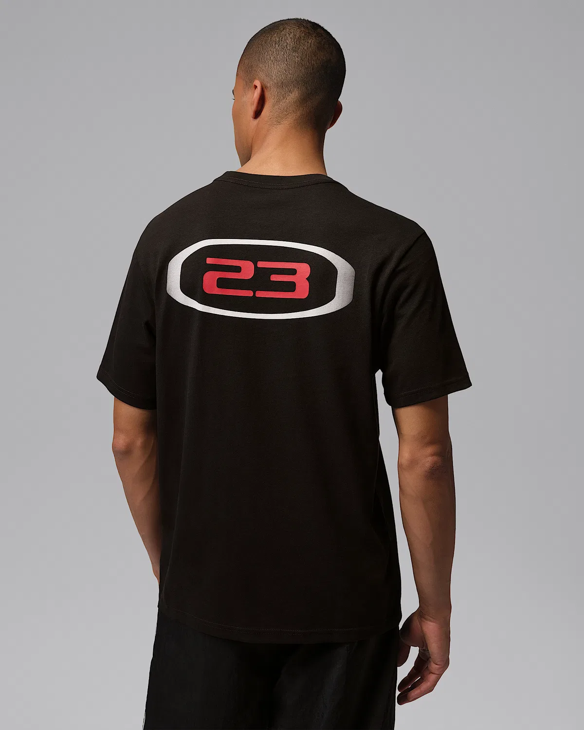 Мужская футболка Dri-FIT Jordan Sport, Black/White/University Red — фото 2