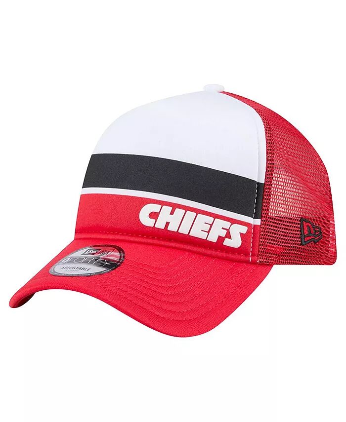 

Мужская белая/красная кепка Kansas City Chiefs Sport Night Color Block 9FORTY A-Frame Trucker Adjustable New Era