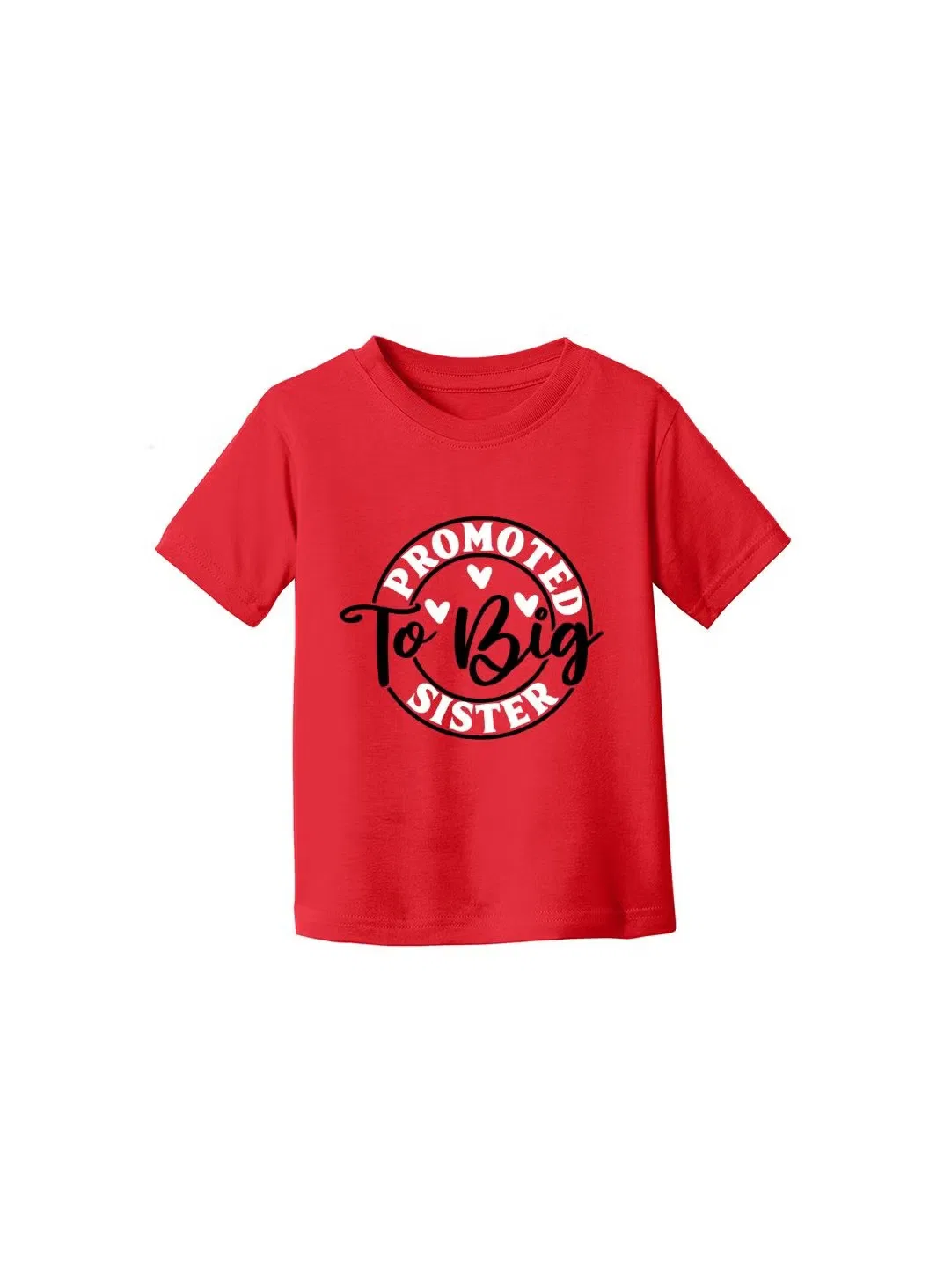 Футболка с принтом для девочки Big Sister Printshop4Me, красный — фото 3