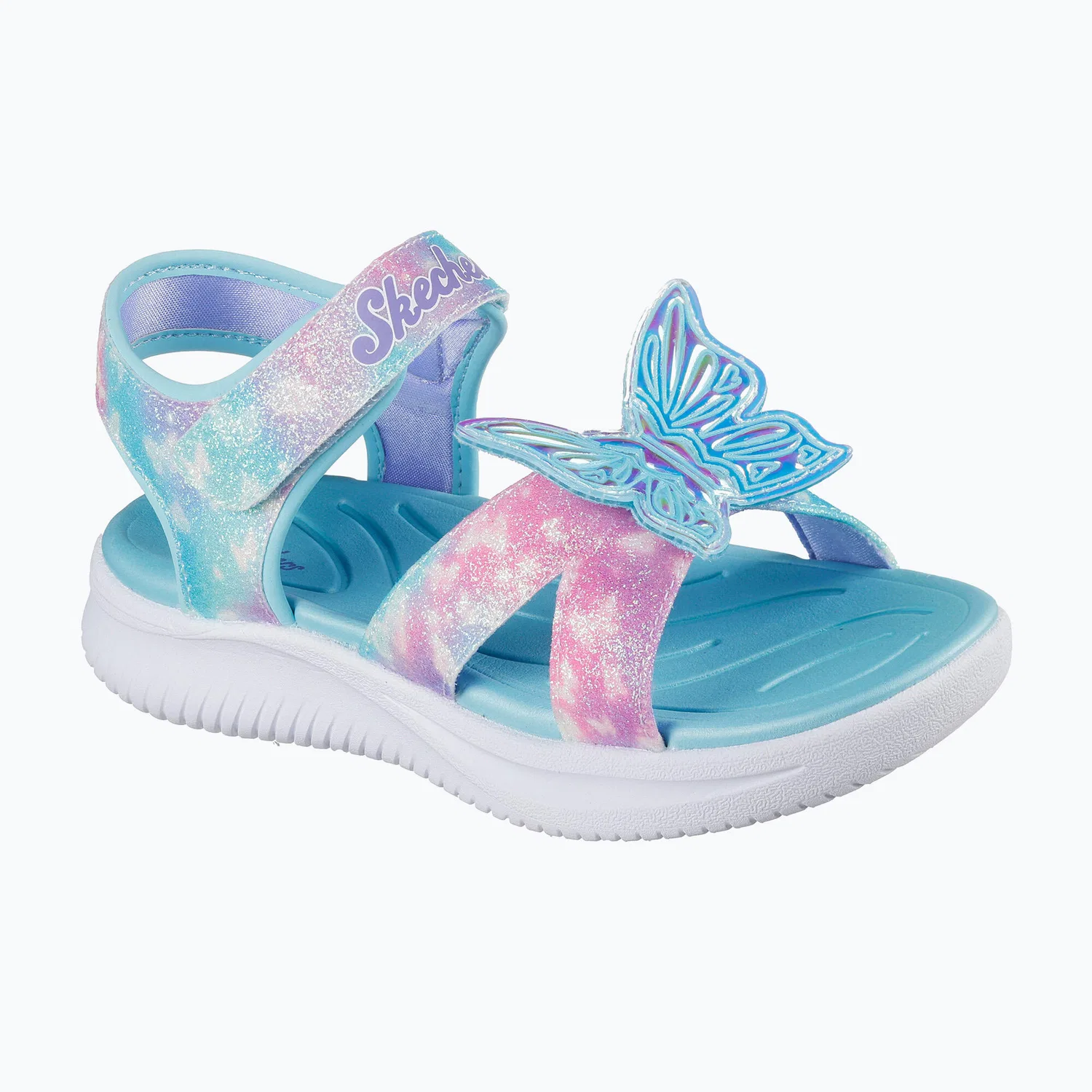 Детские сандалии с принтом Jumpsters Butterfly Brites Skechers, Blau