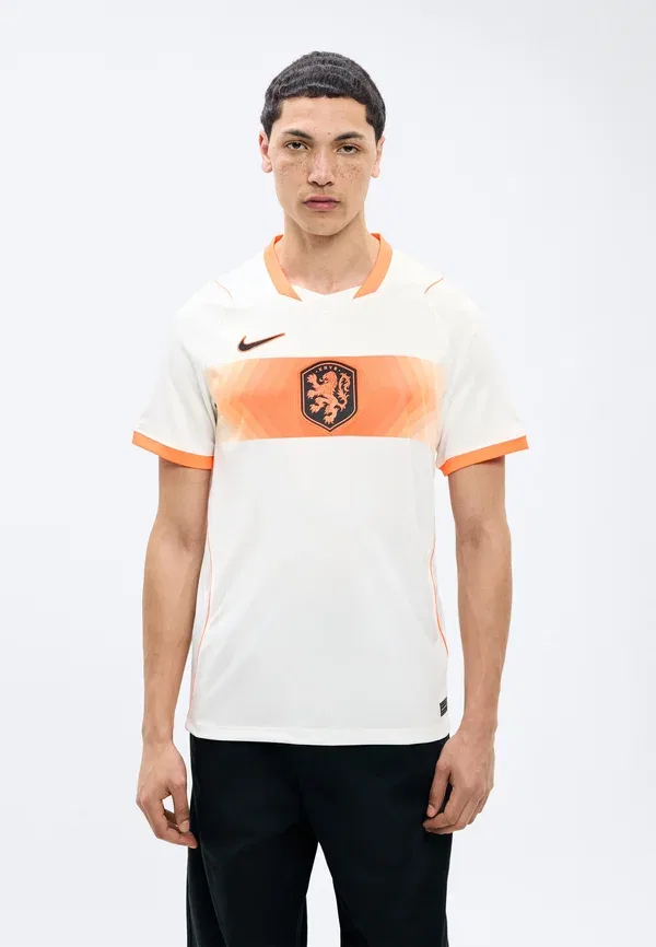 Футбольная джерси с вышивкой Netherlands 2026/27 Stadium Away Nike Performance White/Hyper Crimson/Black, белый/черный/малиновый