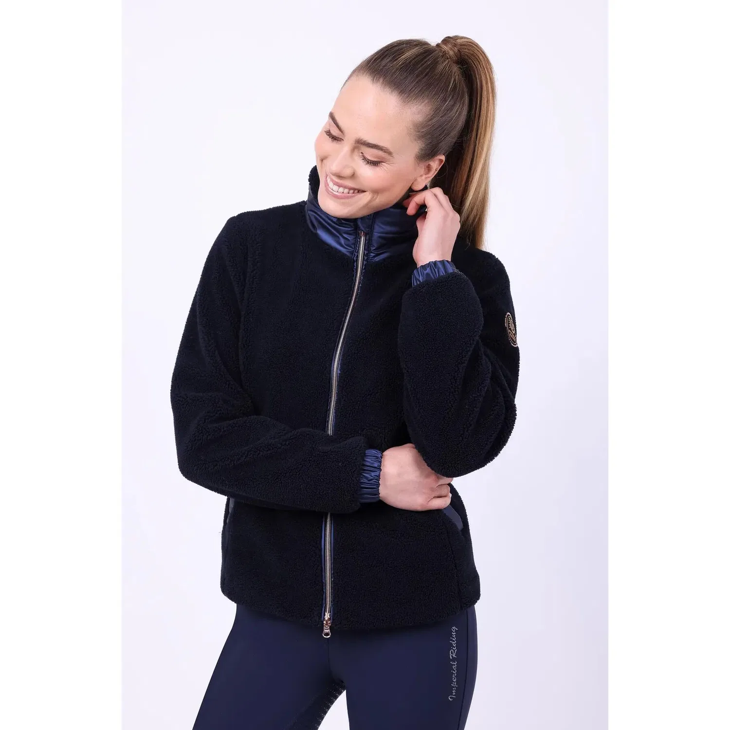 Детская куртка из искусственного меха Irhgalaxy Sherpa Imperial Riding, BLAU / Navyblau / Mitternachtsindigo — фото 2