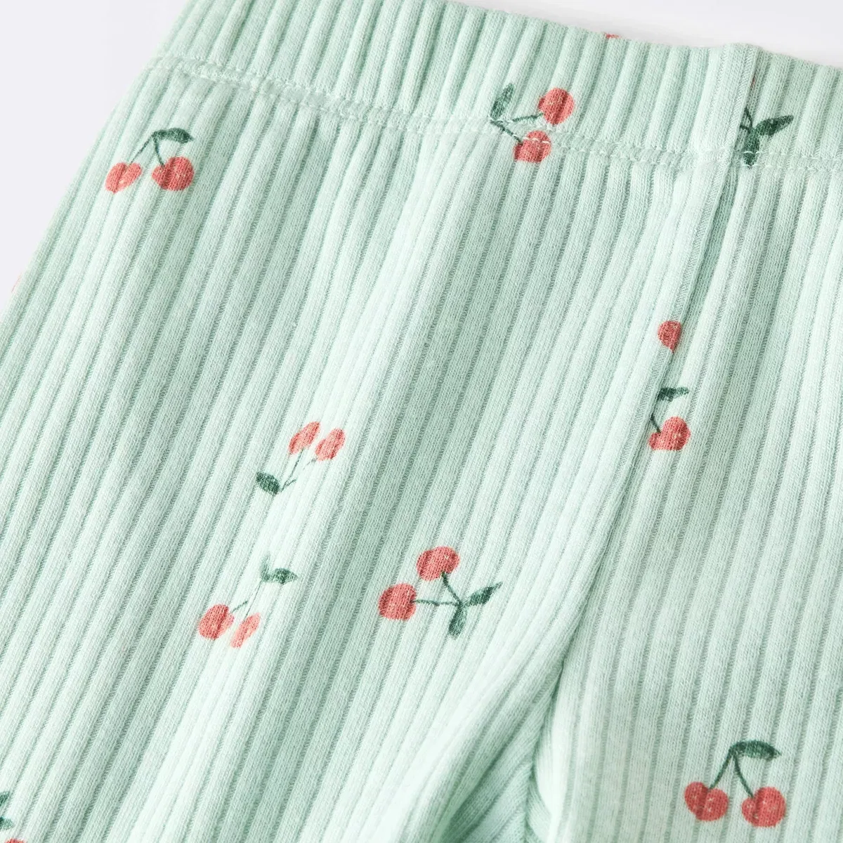 Детский комплект для девочек с длинным рукавом NEWBORN, Light Mint Green — фото 4