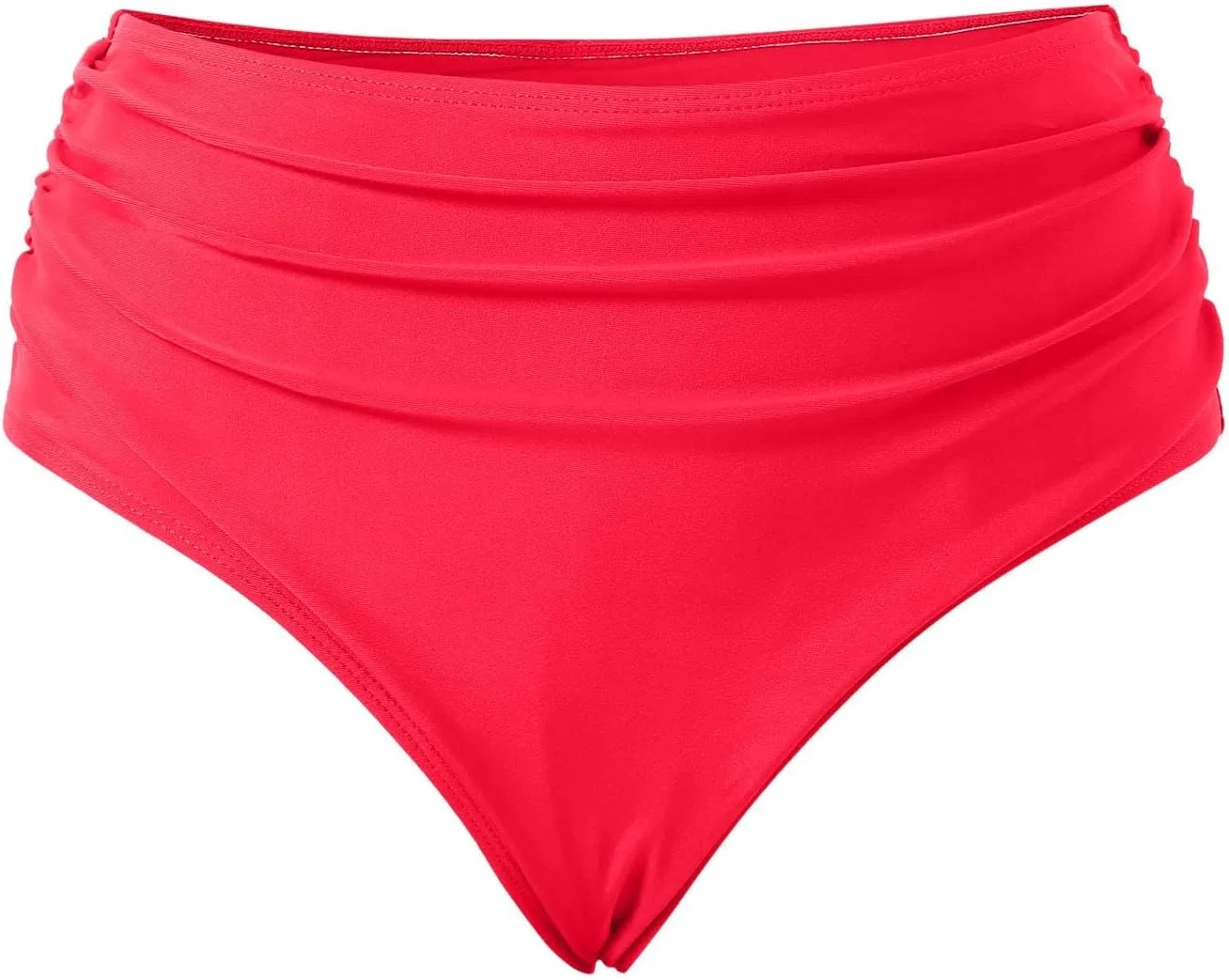 Женские бикини-шорты с защипами для живота Generic, Watermelon Red — фото 4