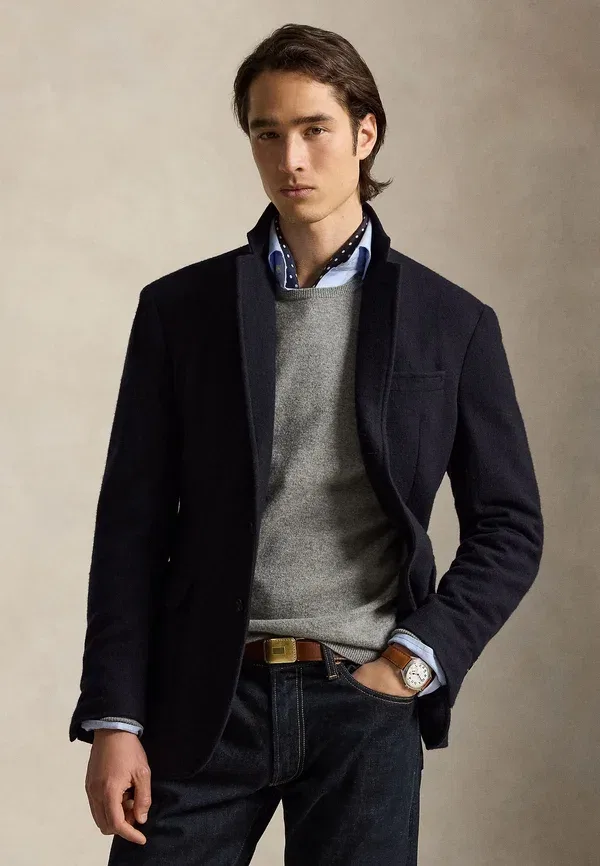 Свитер шерстяной меланжевый Wool crewneck sweater, Polo Ralph Lauren, Grey Heather