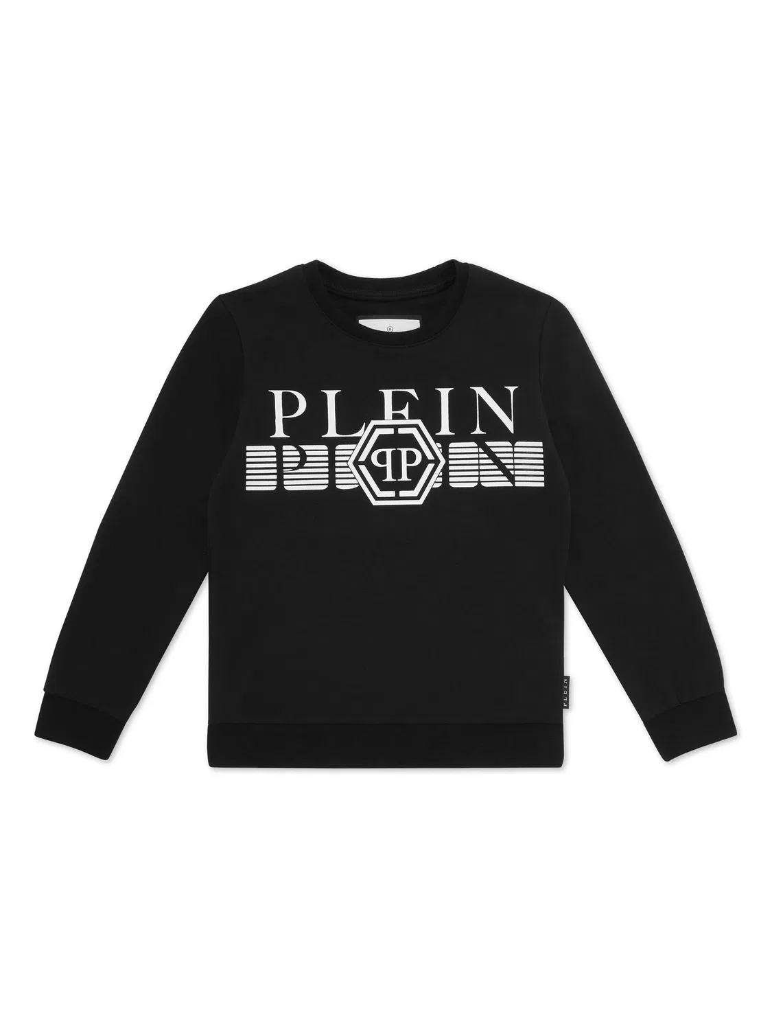 Свитшот с полосками Philipp Plein, черный