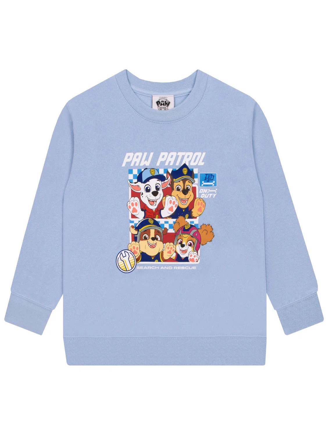 Свитшот с принтом PAW Patrol, модель Chase, Marshall, Rubble и Skye Character, синий