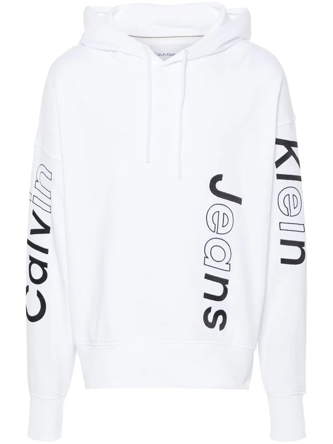 Свитшот с логотипом из хлопка Calvin Klein, белый