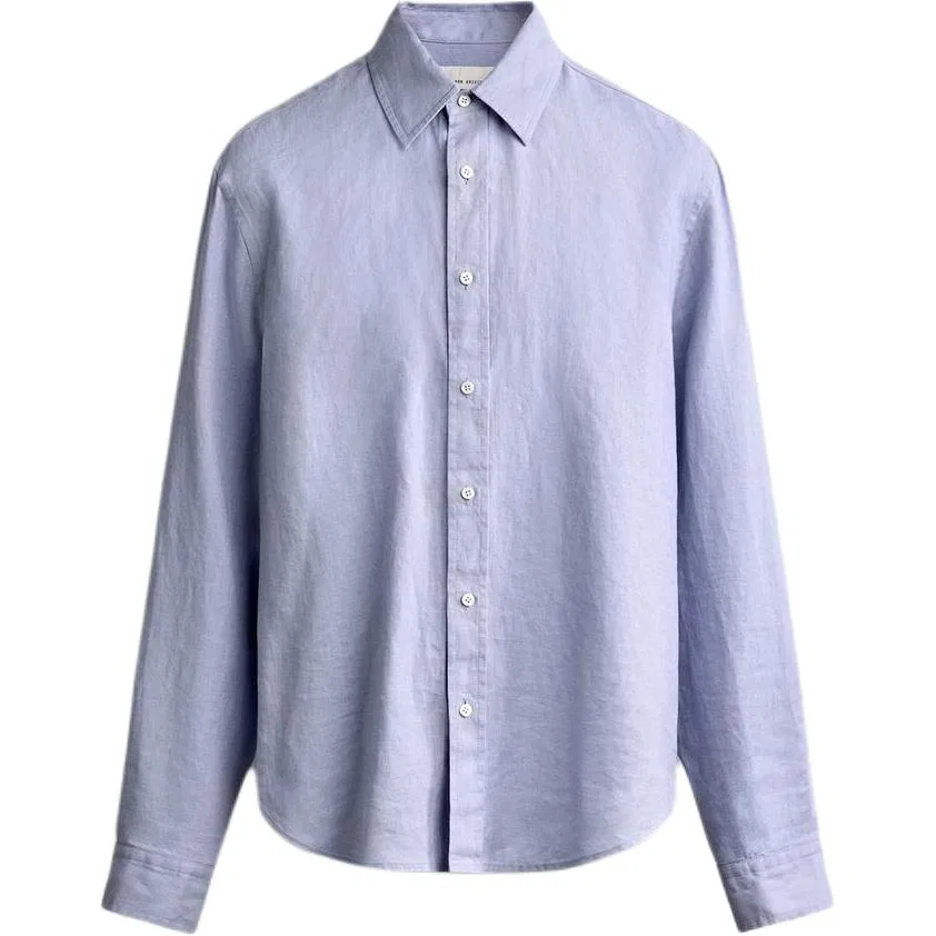 Мужская рубашка с лацканами Blue ZARA, Blue