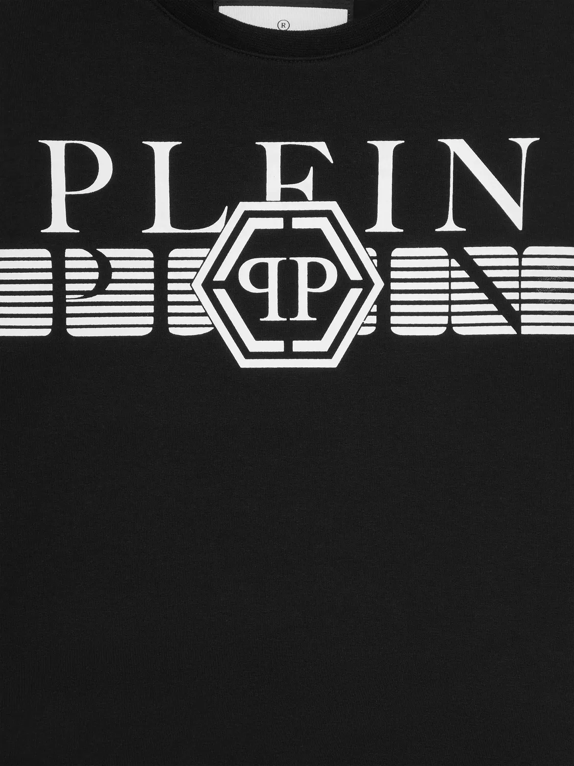 Свитшот с полосками Philipp Plein, черный — фото 3