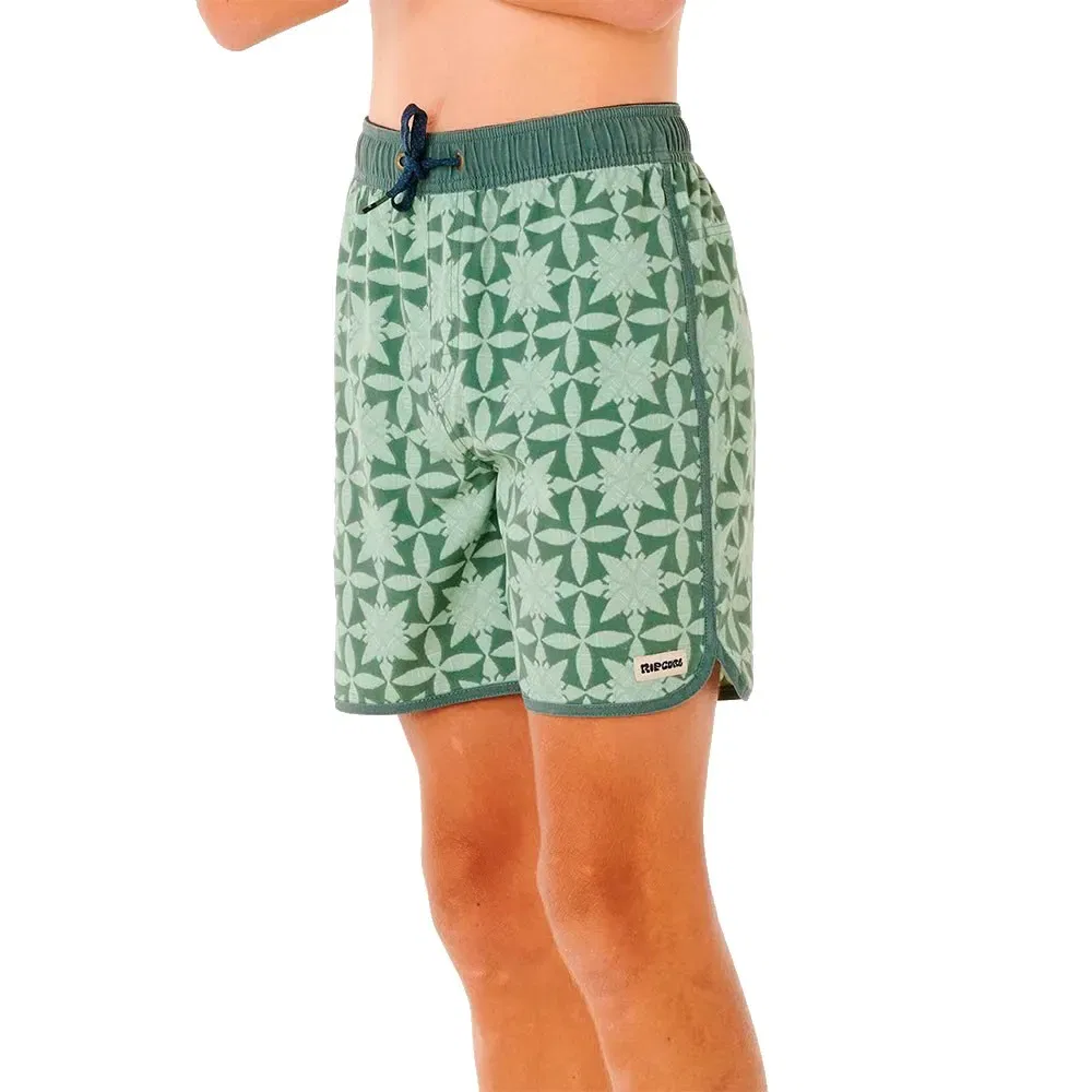 Детские плавки для мальчиков с принтом Pacific Rinse Gem Volley Rip curl, Green — фото 3