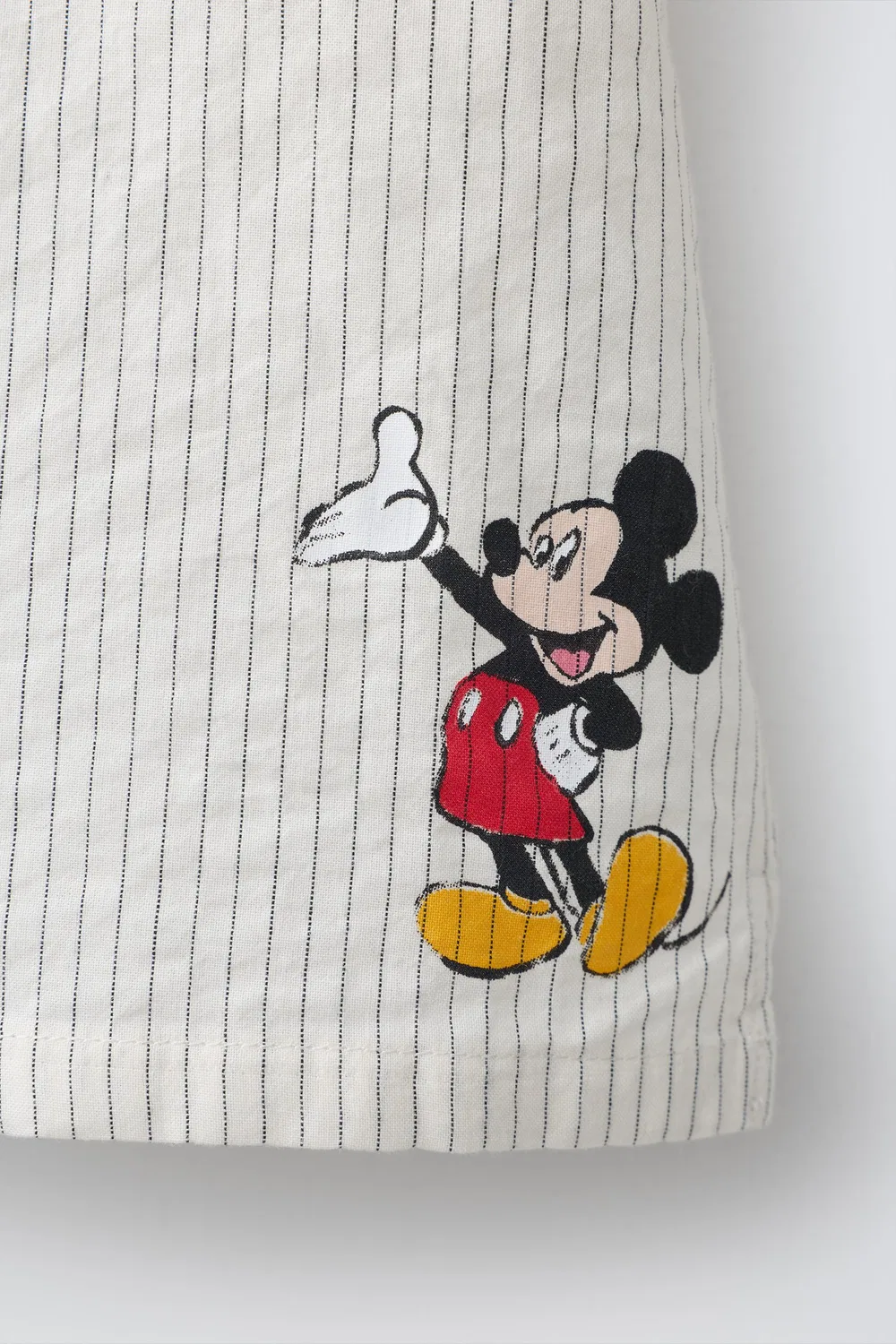 Микки Маус Disney Полосатая рубашка ZARA, Ecru — фото 4