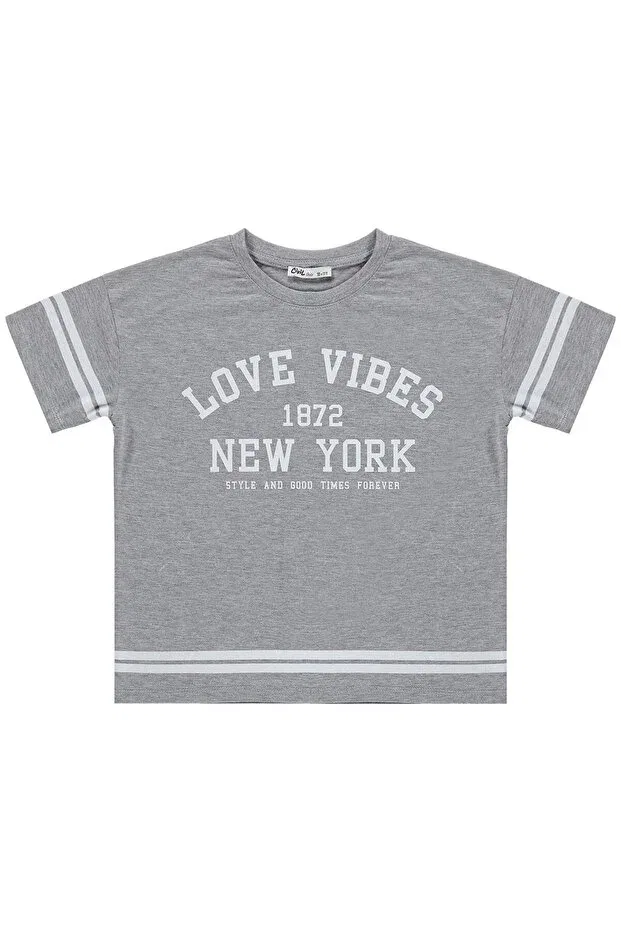 Детская футболка для девочек с принтом Love Vibes Printed Civil Girls, Grimelanj