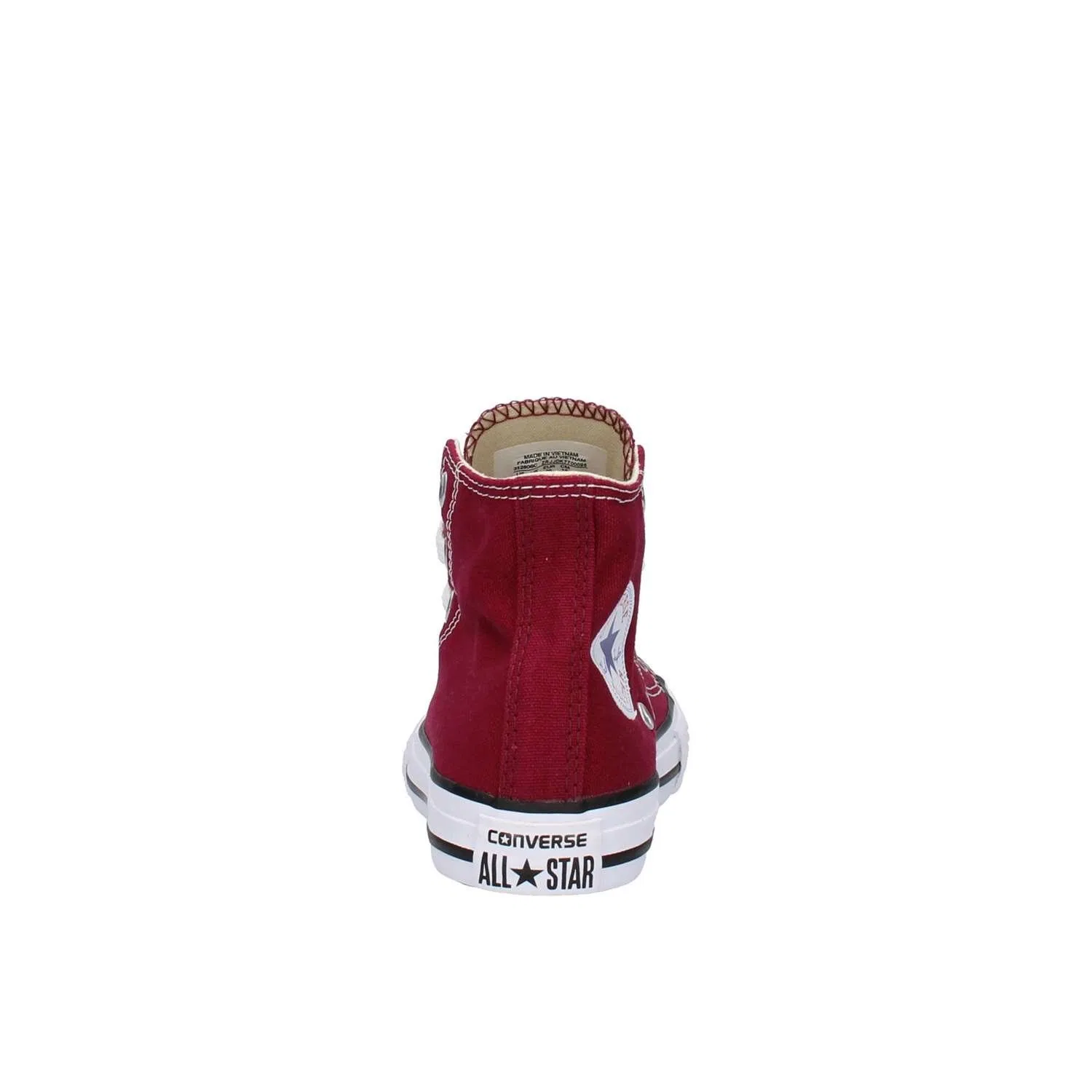 Детские кроссовки для девочек Converse All Star Hi Canvas Maroon, Bordeau — фото 3