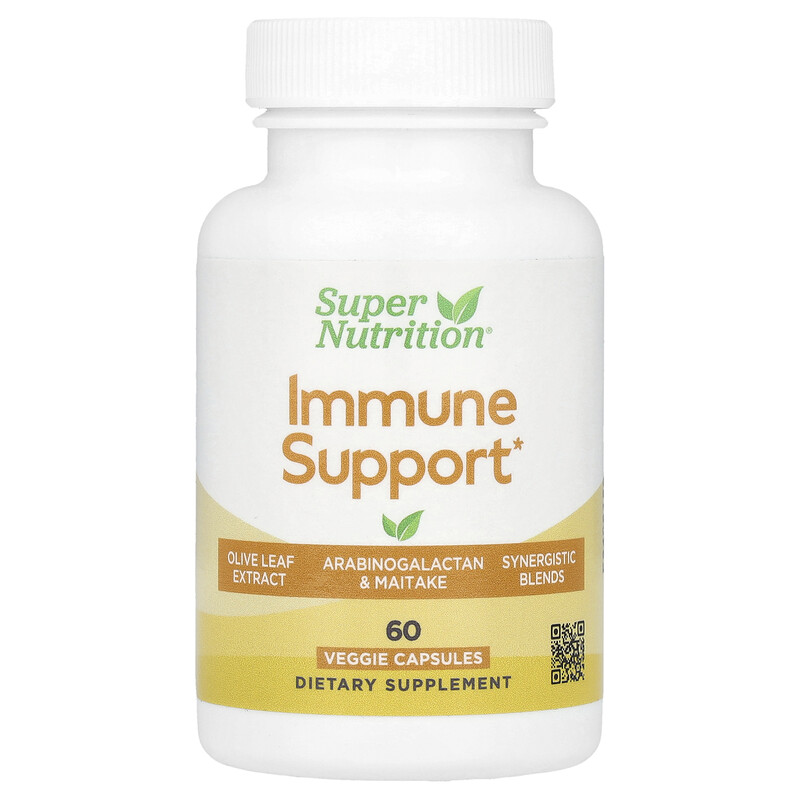 

Super Nutrition, добавка для поддержки иммунитета, 60 растительных капсул
