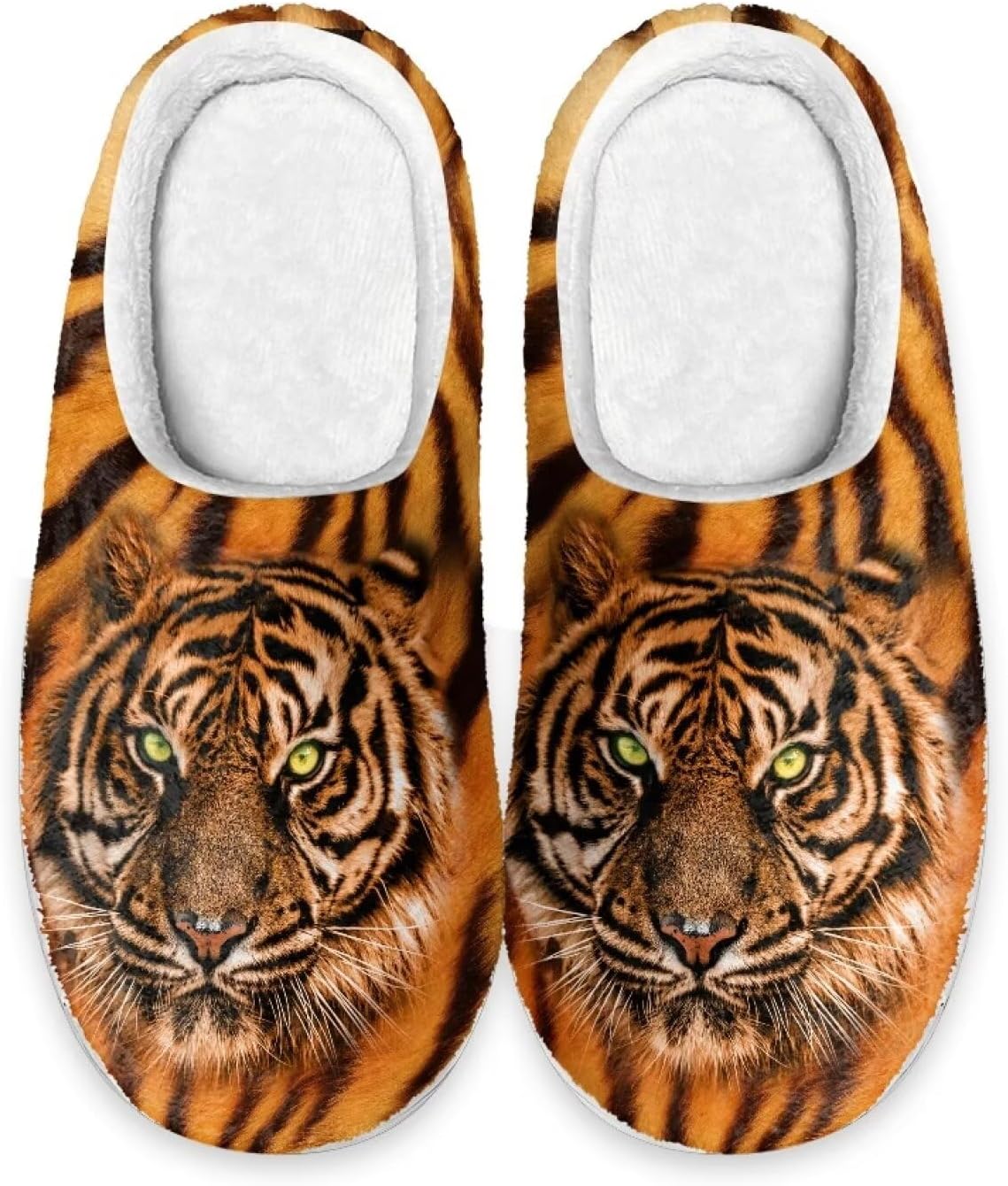 

Тапочки для мужчин, размер 6-7, моющиеся, с рисунком животных, для дома Cugasmaru, Animal Print Tiger