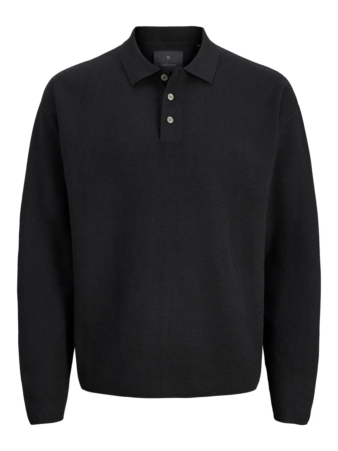 Поло джерси, JACK & JONES Junior, черный
