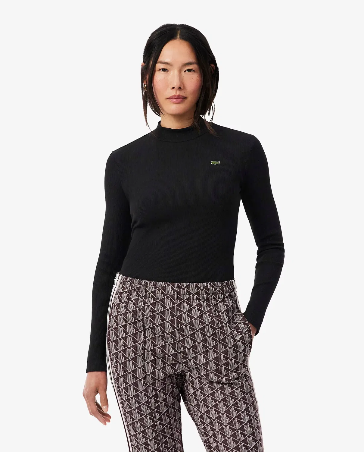 Водолазка Lacoste Negro, с длинным рукавом, из органического хлопка
