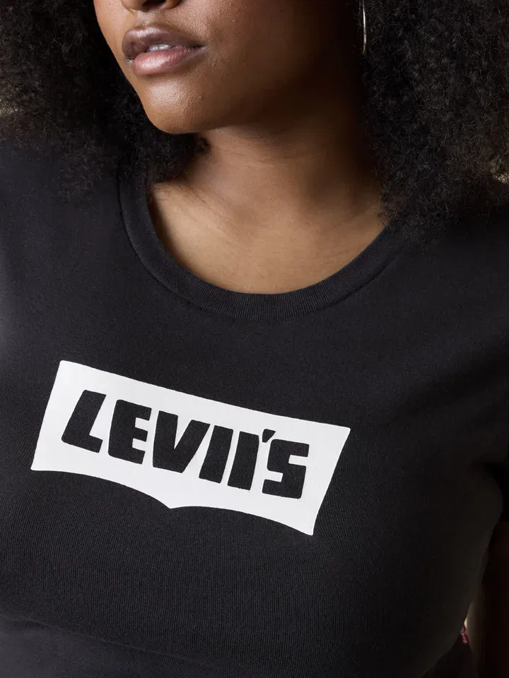 Женская футболка с принтом Levi's, Black — фото 3