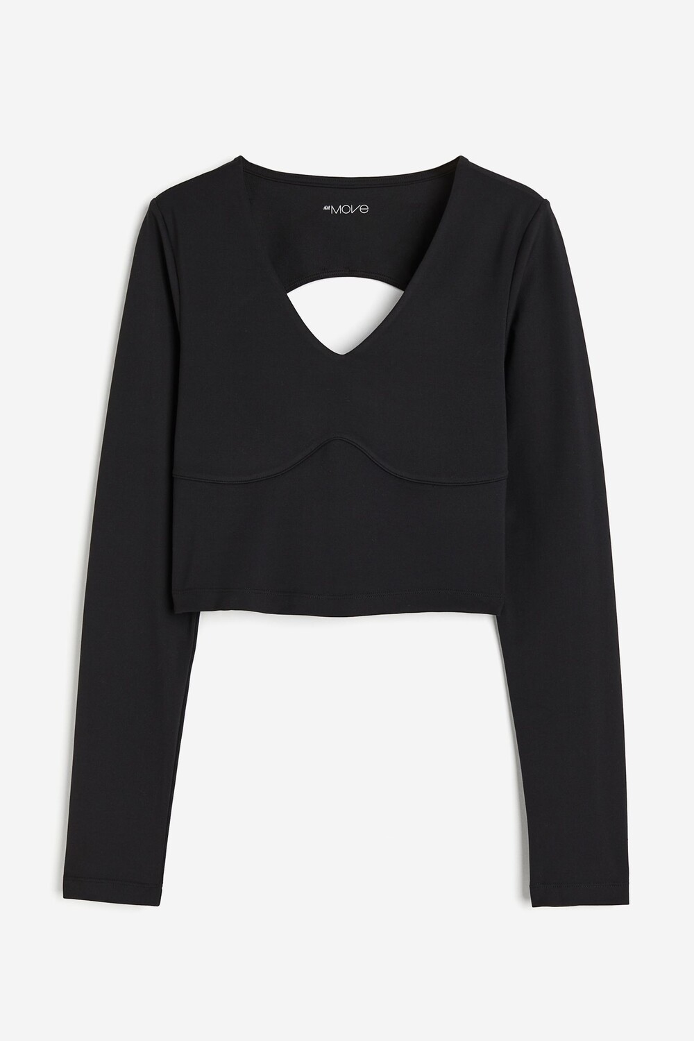 

Спортивный топ H&M SoftMove Sports Crop, черный