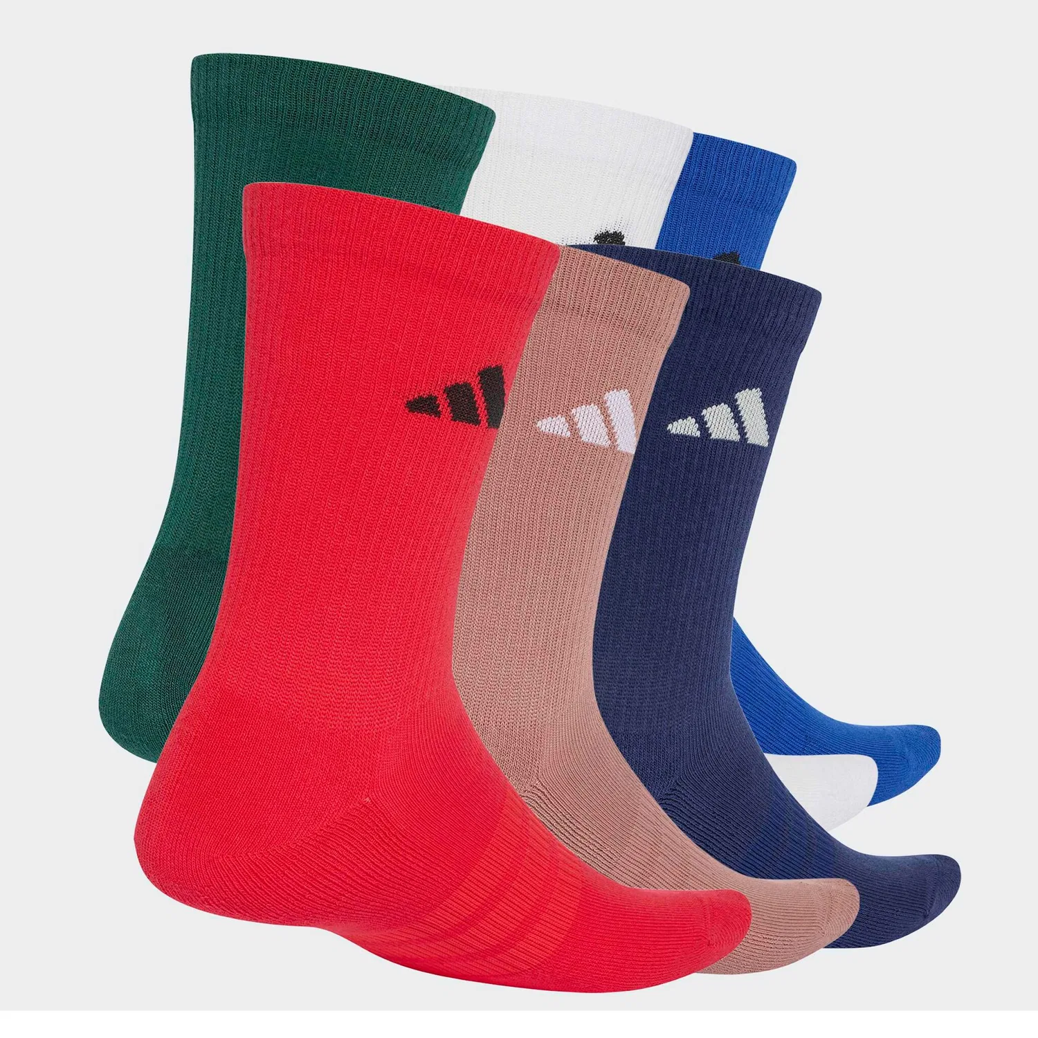 Женские спортивные носки с амортизацией Adidas Performance, Royal Blue/Dark Blue/Warm Clay/Pure Ruby — фото 2