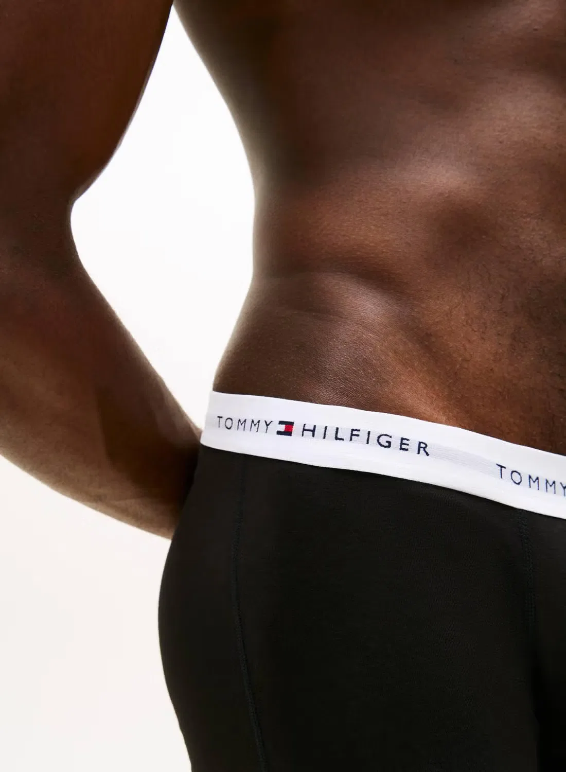 Трусы-боксеры с логотипом, комплект из 3 штук, Tommy Hilfiger, черный — фото 4