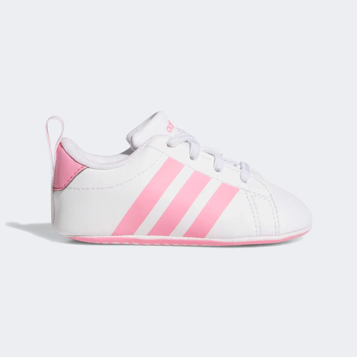 Детские кроссовки для первых шагов Grand Court Adidas Sportswear, Cloud White/Bliss Pink — фото 2