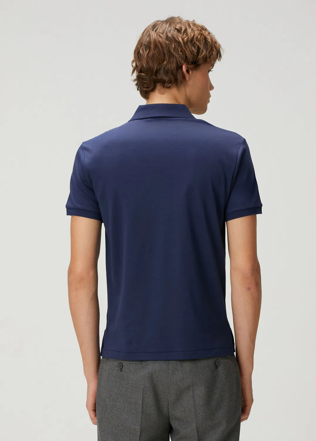 Поло Slim Fit Polo Ralph Lauren, lacivert — фото 4