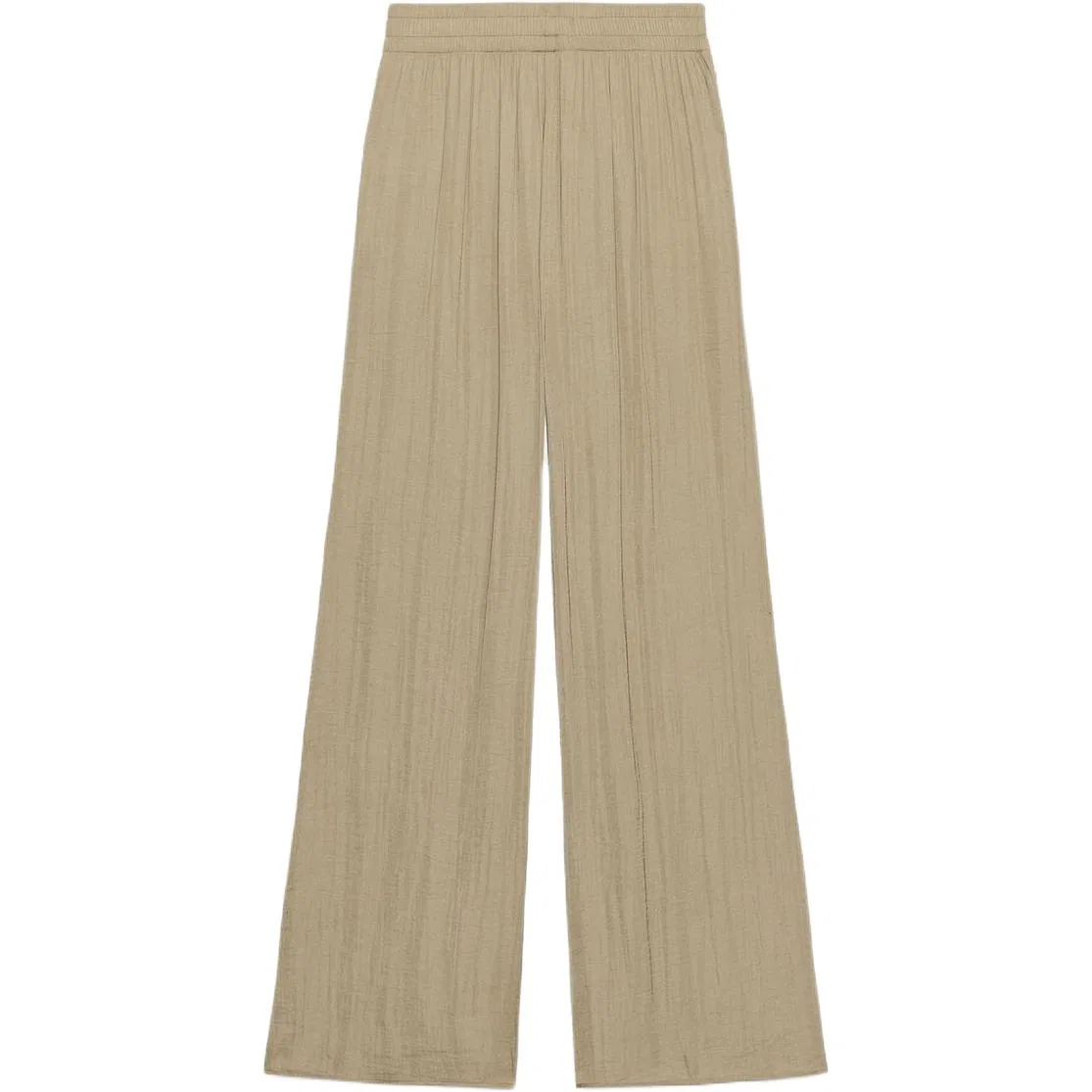 Женские брюки свободного кроя с широкой штаниной Brown/Dark Taupe ZARA — фото 3