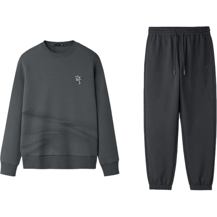Комплект спортивный для девочек и мальчиков с принтом HLA, Dark Gray Pattern/Dark Gray