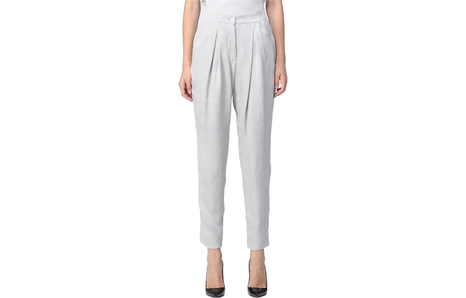 Женские брюки повседневные EMPORIO ARMANI, Light Gray