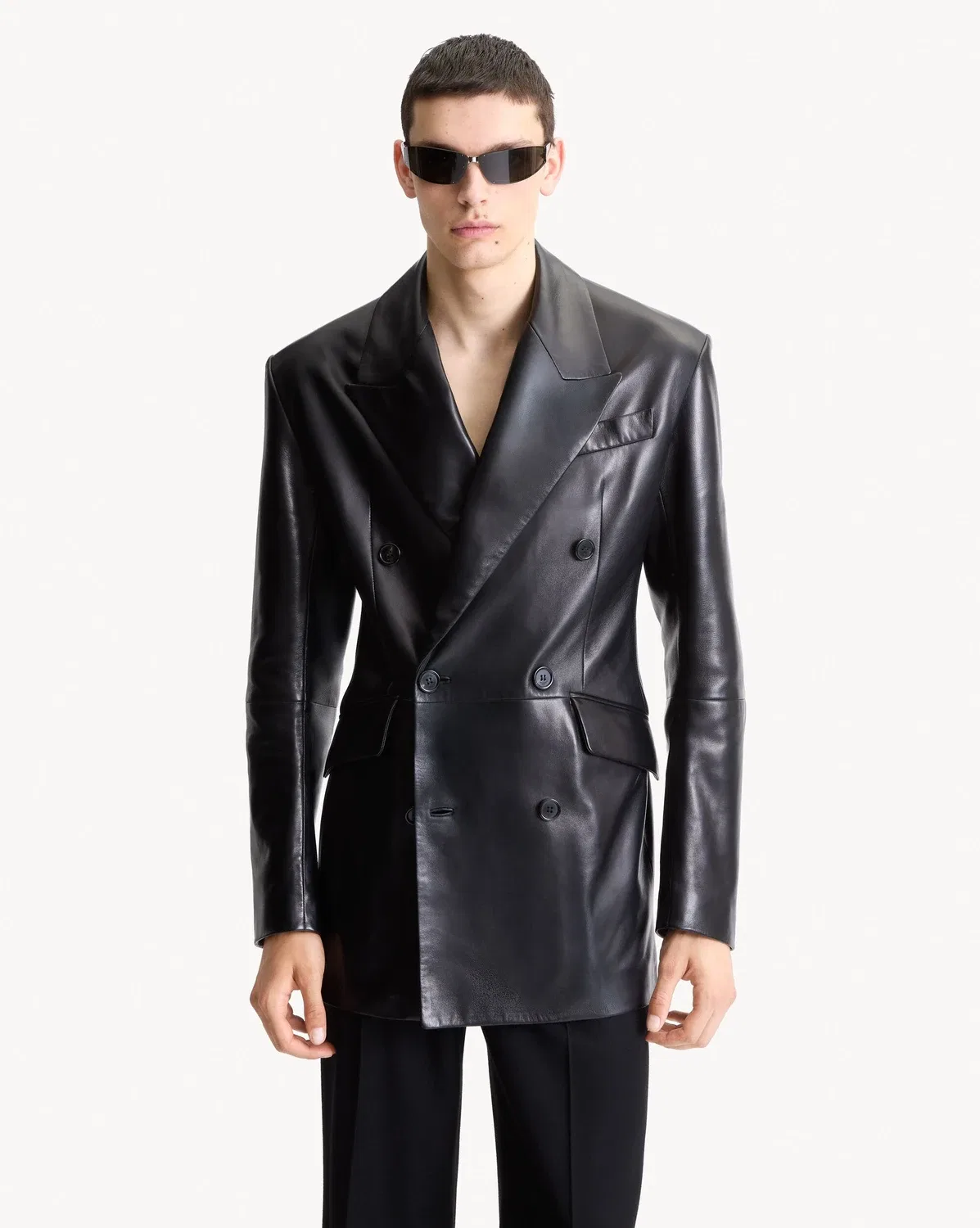 Куртка из овчины SAINT LAURENT, черный — фото 2