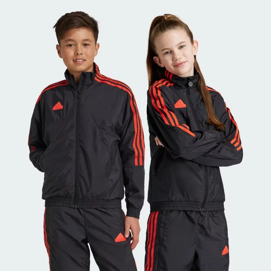 Детская куртка с воротником-стойкой adidas J HOT WV TTOP, Черный