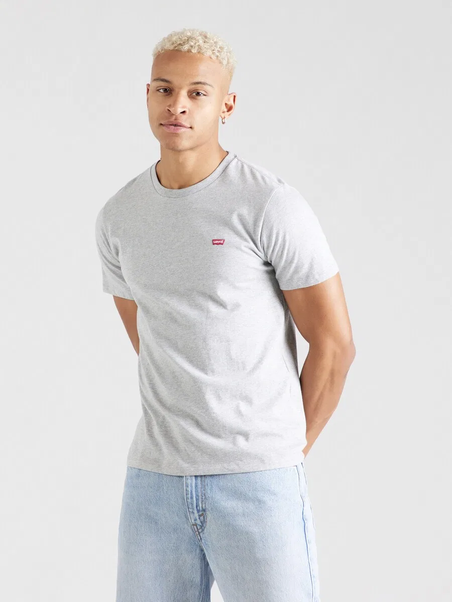 Рубашка LEVI'S 'SS Original HM Tee' в серо-пятнистом цвете — фото 3