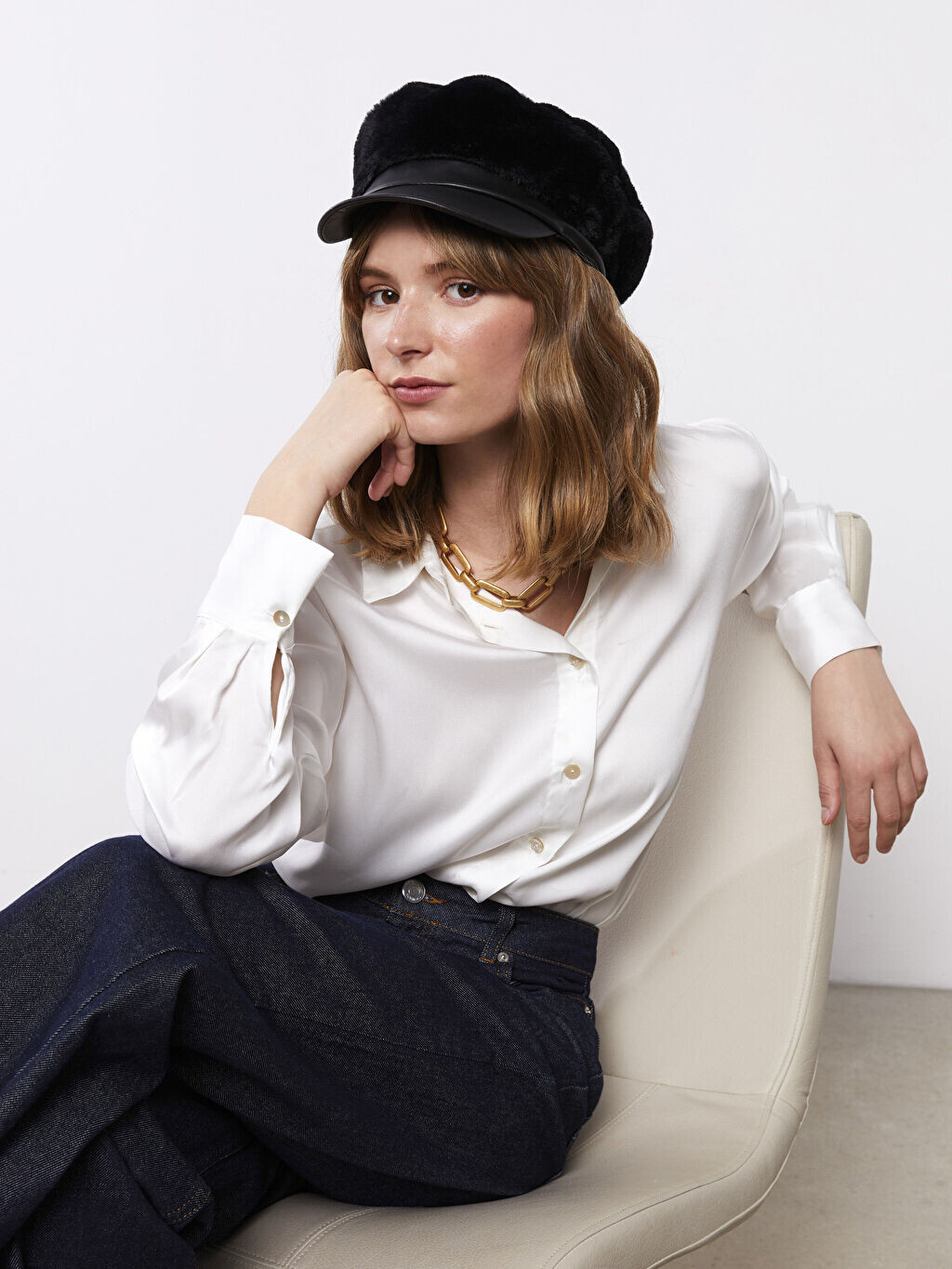 

Пушистая матросская шляпа LCW Accessories