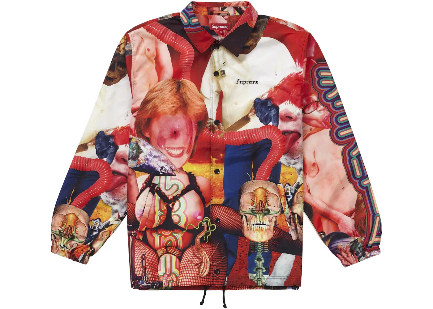 Мужская куртка с принтом Supreme Sekintani La Norihiro Coaches Jacket, Multicolor