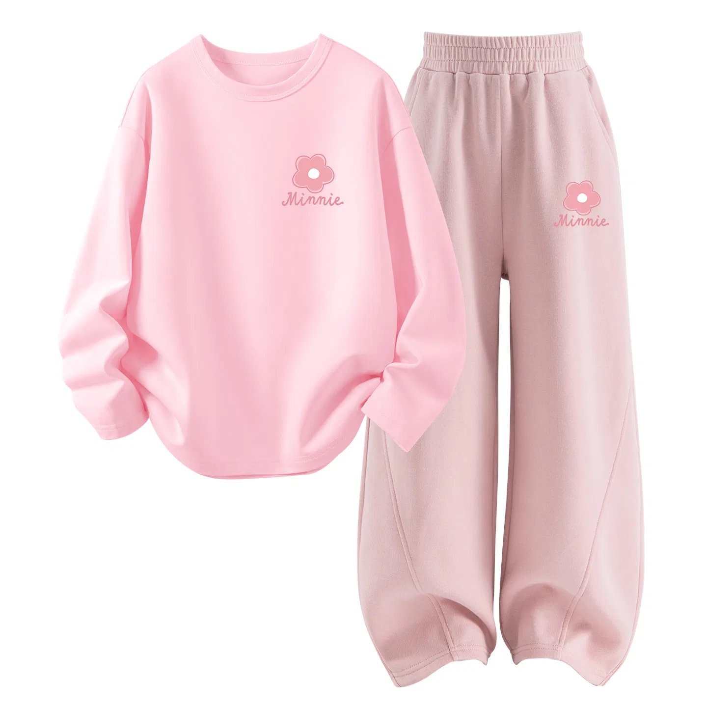 Детский спортивный комплект с принтом Disney, DiF Small Flower K, DiF Small Flower K Light Pink+DiF Small Flower K Lotus Pink