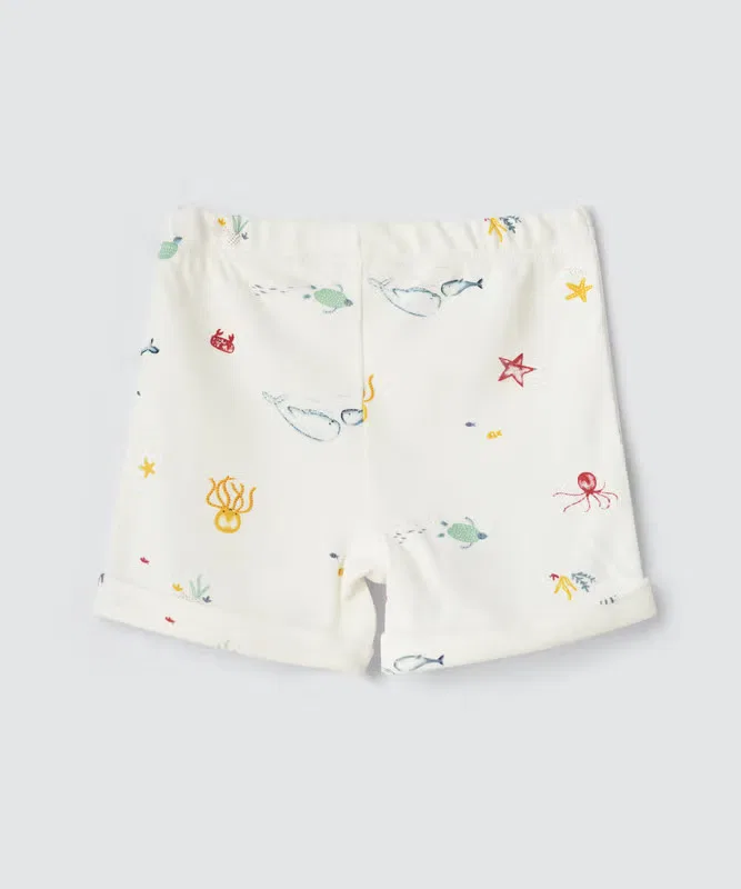 Шорты хлопковые комплект Baby boys shorts Tiny Hug, белый — фото 3