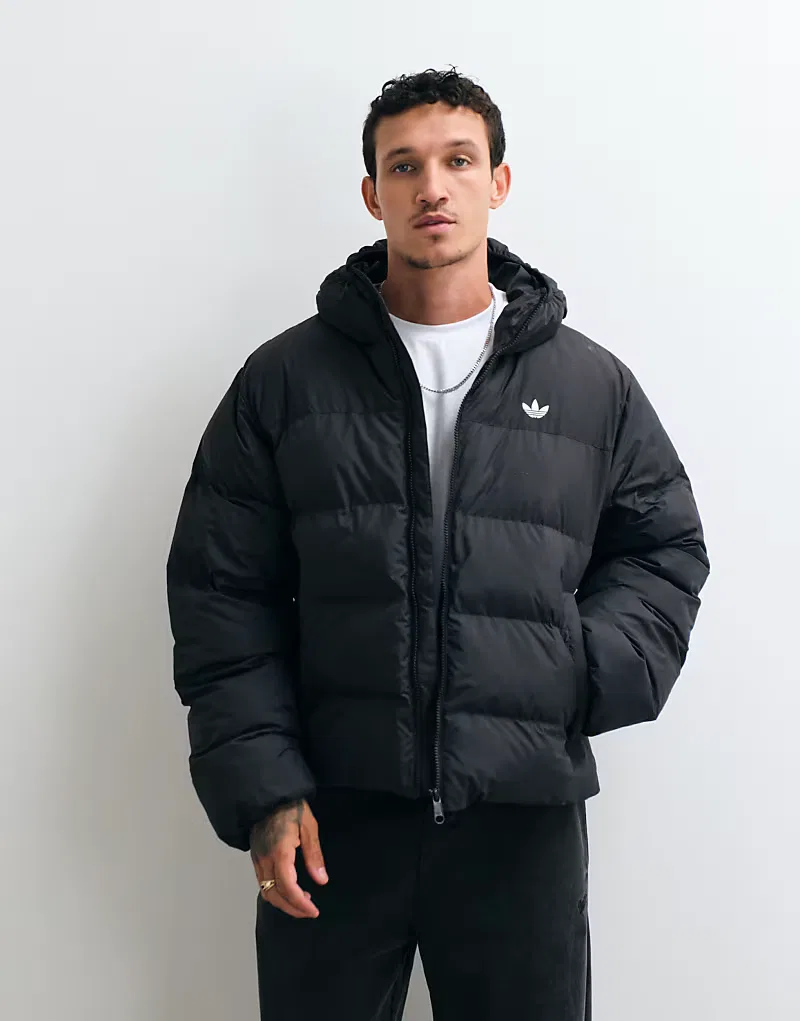 Куртка Adidas Originals Hooded regen, черный — фото 2
