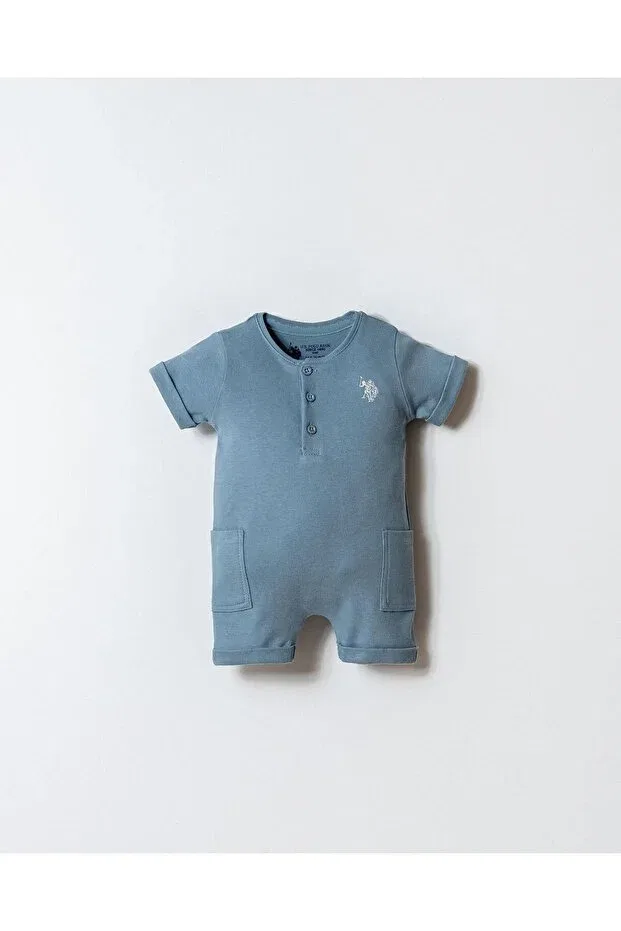 Детский комбинезон для мальчиков хлопковый U.S. Polo Assn., Soft Green
