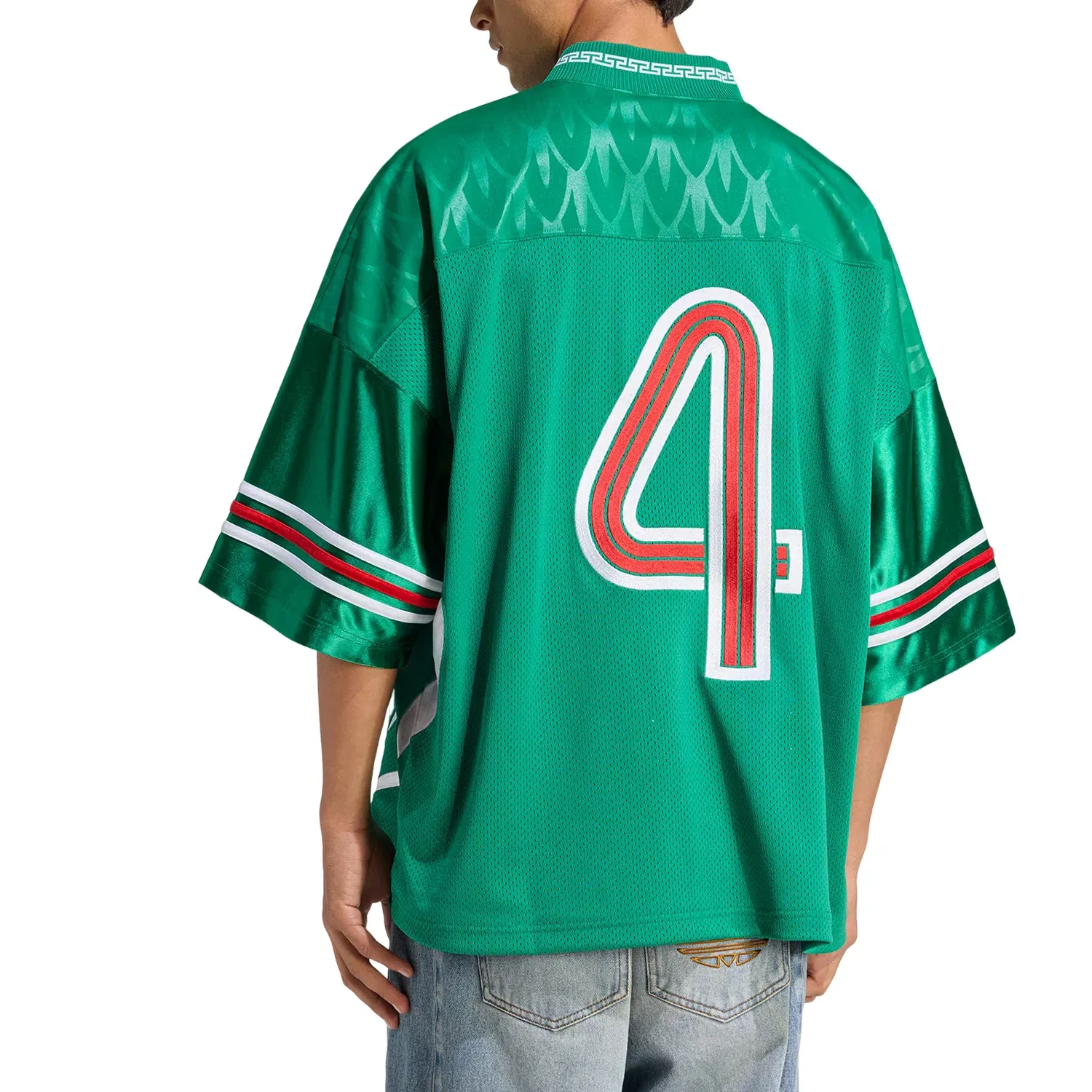 Мужская футболка Bringbacks Remixed Mexico Jersey Adidas, зеленый — фото 3