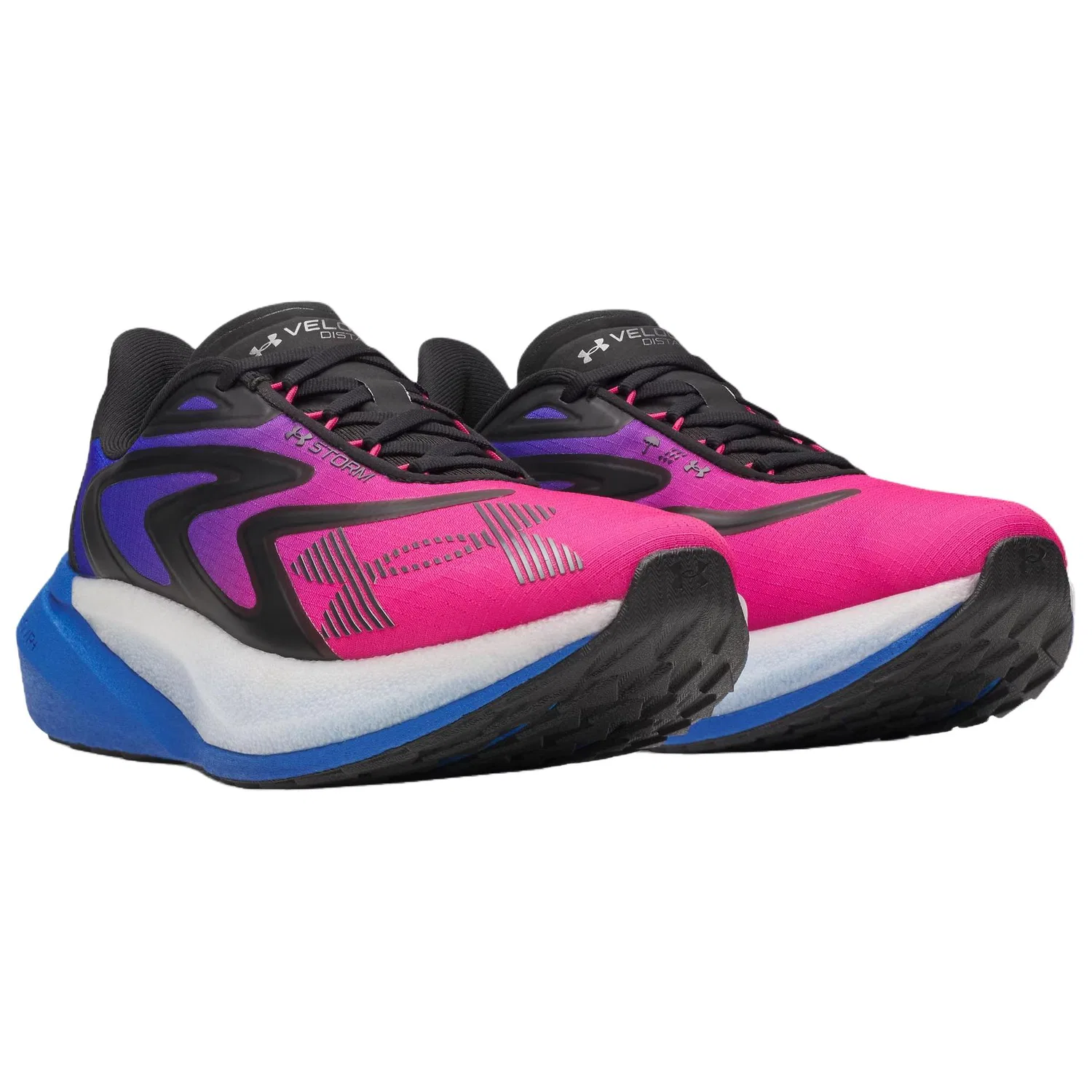 Детские кроссовки для бега Velociti Distance Under Armour, Black/Royal Blue/Metal Gunmetal Gray — фото 4