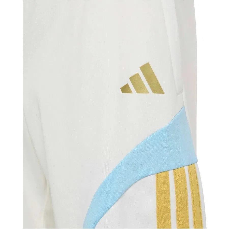 Детские спортивные шорты с регулируемым поясом Messi Hot Sho Y adidas, Белый — фото 4