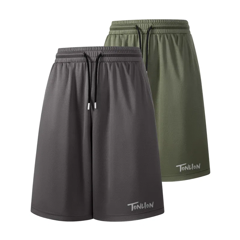 Детские шорты повседневные Tonlion, Deep Grey + Army Green
