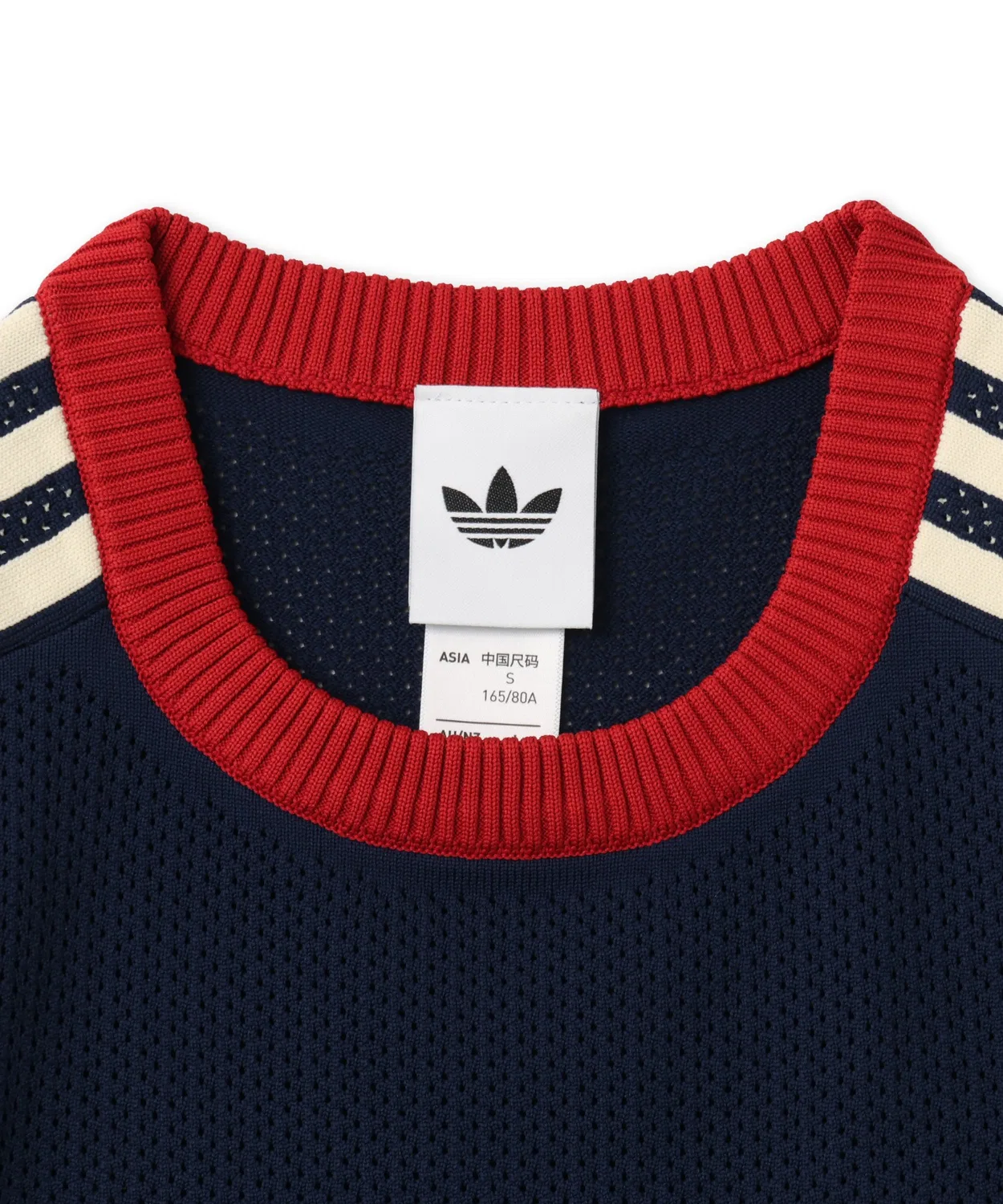 Женская футболка с коротким рукавом из сетки Adidas Mesh Cali Tee, Navy — фото 3