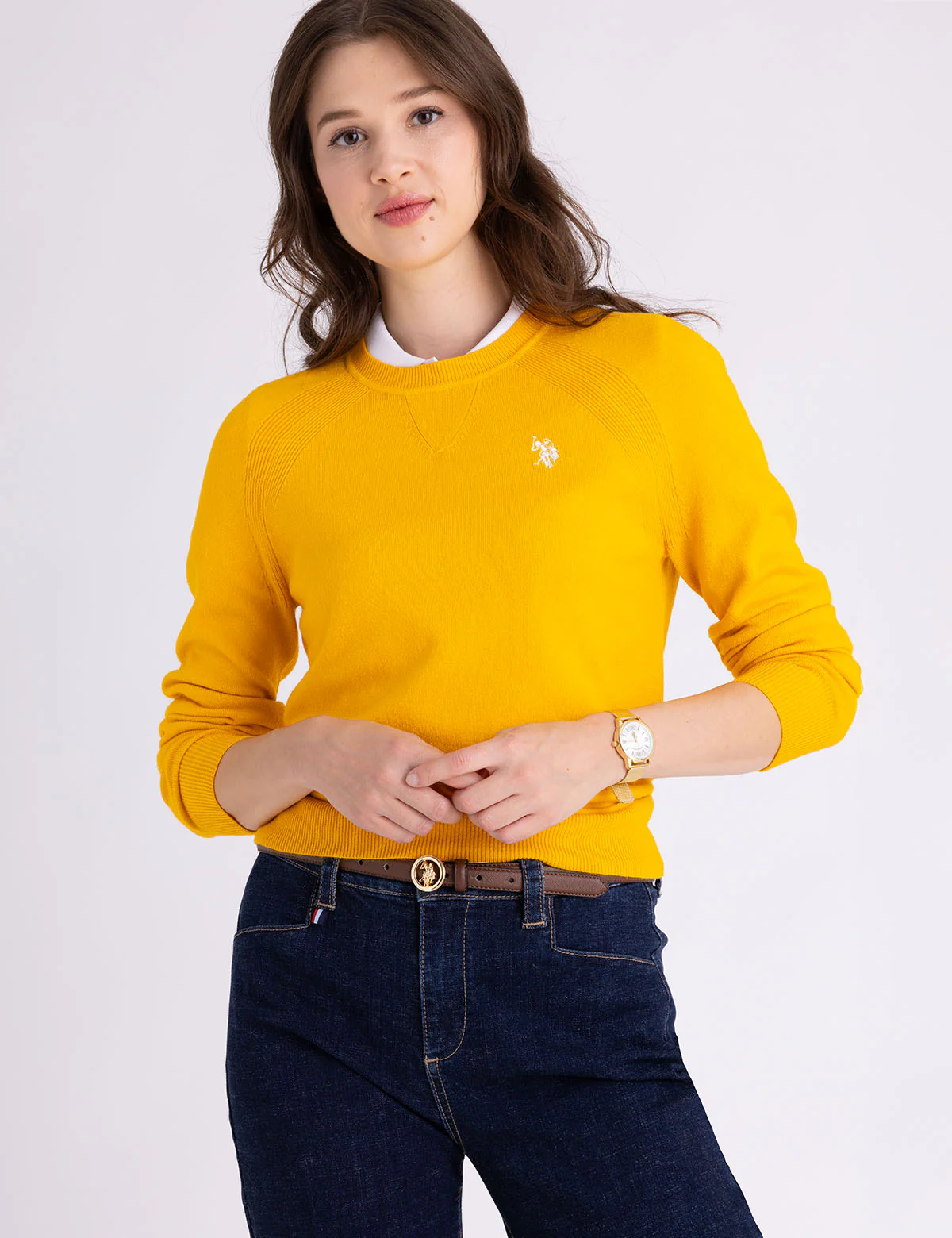 

Свитер U.S. Polo Assn Crew Neck, желтый