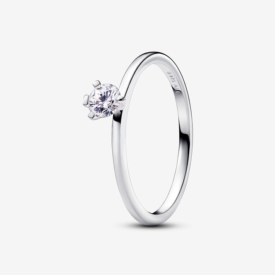 

Кольцо Pandora Nova Lab-Grown Diamond Off-Set, 0,25 карат, серебро/бриллиант