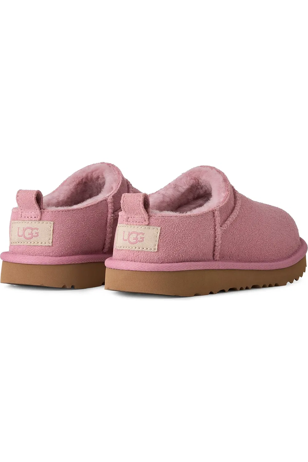 Детские сапоги-слипоны водоотталкивающие Classic Micro Leather UGG, Dusty Orchid — фото 2