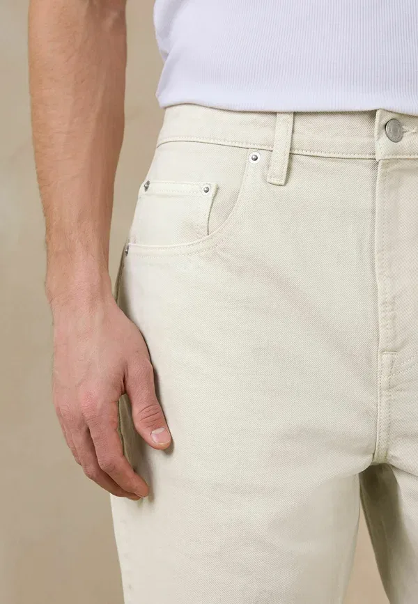 Джинсы из денима Jeans tapered fit Next, Ecru White, белый
