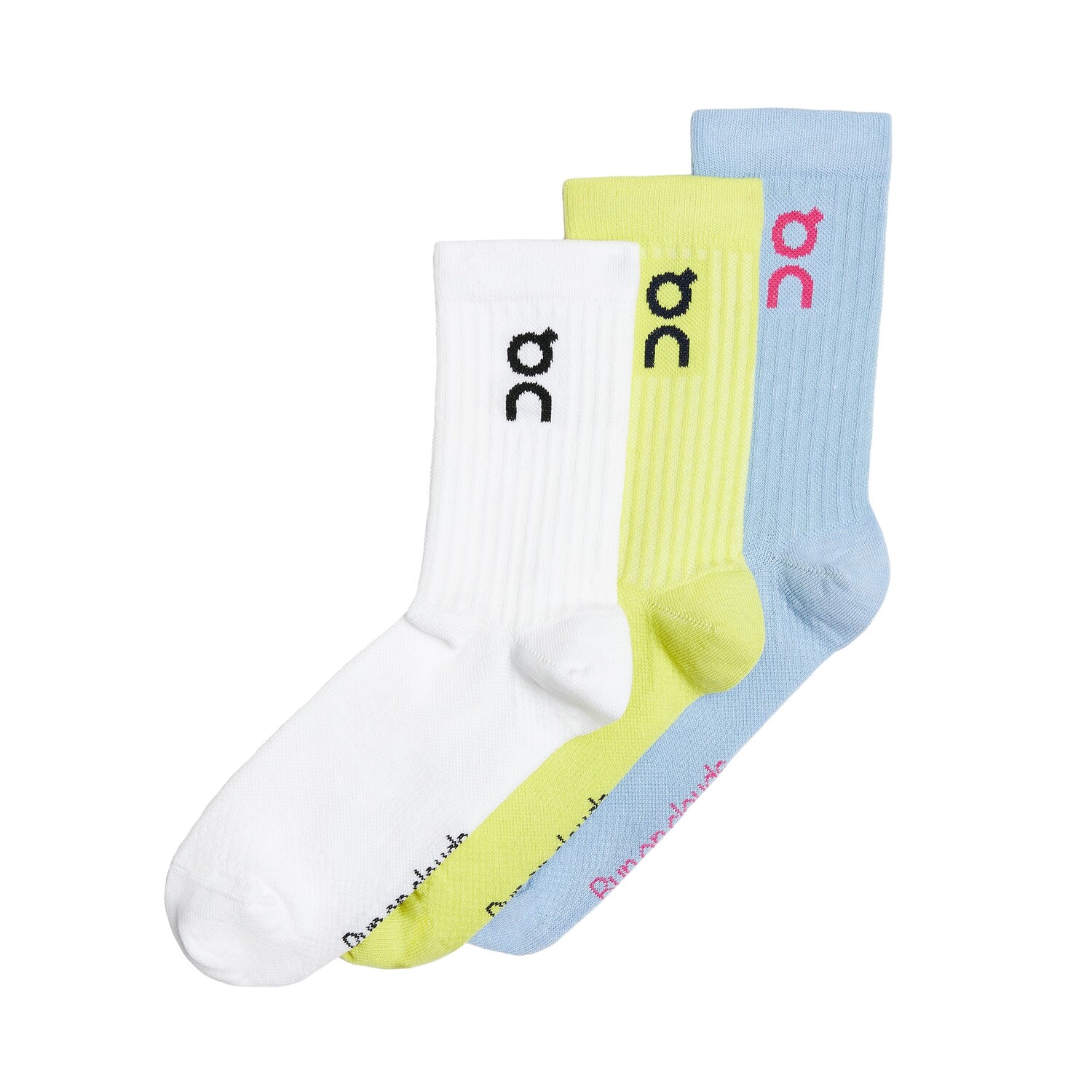 

Набор носков On Running Logo Unisex, 3 пары, мультиколор